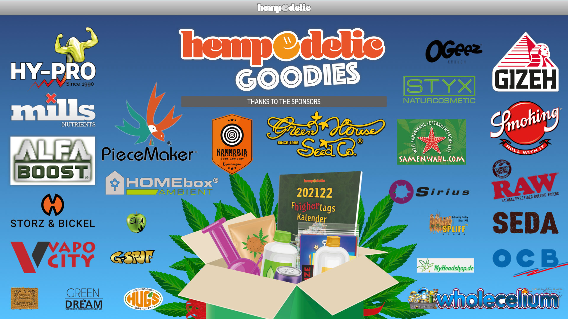 Hempedelic Goodies Sponsoren